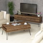 Hanah Home Ekol - Conjunto de muebles de salón Nogal